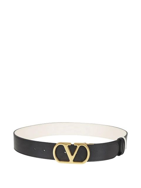 Valentino Garavani V-logo leather belt - Black - zdjęcie produktu nr 2