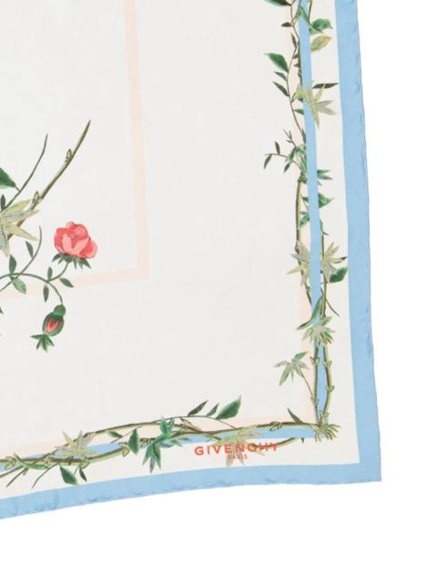 Givenchy floral-print silk scarf - Neutrals