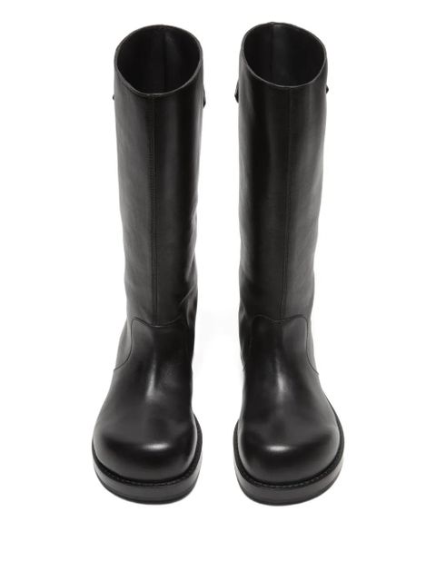 Acne Studios buckle-detailing knee-high boots - Black