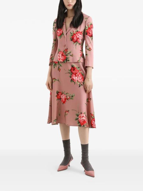 Dolce & Gabbana floral button jacket - Pink - zdjęcie produktu nr 2