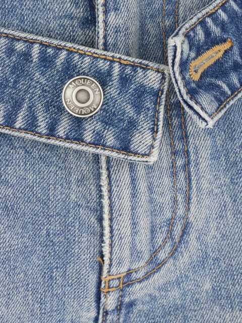 Alexander McQueen faded-effect jeans - Blue