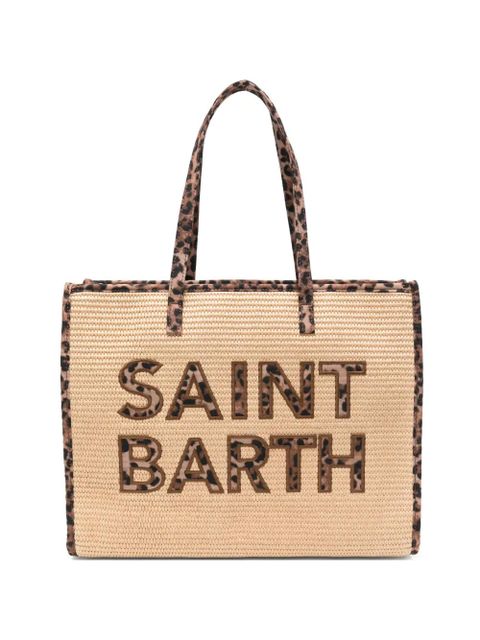 MC2 Saint Barth Vivian logo-patch shoulder bag - Neutrals - zdjęcie produktu nr 1