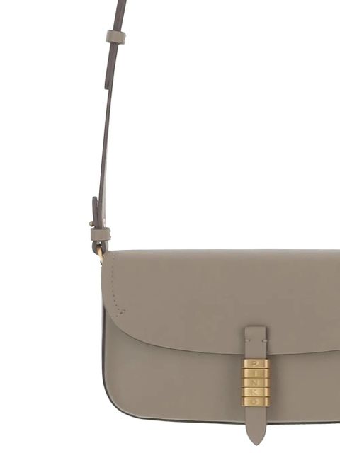 PINKO flap-closure leather shoulder bag - Neutrals