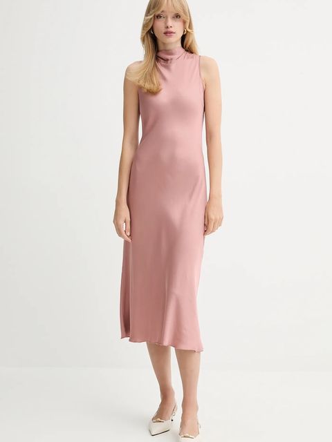 Fracomina sukienka kolor różowy maxi prosta FS25WD2009W45101 - zdjęcie produktu nr 1