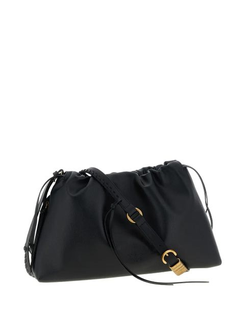 PINKO maxi drawstring logo clutch bag - Black - zdjęcie produktu nr 2