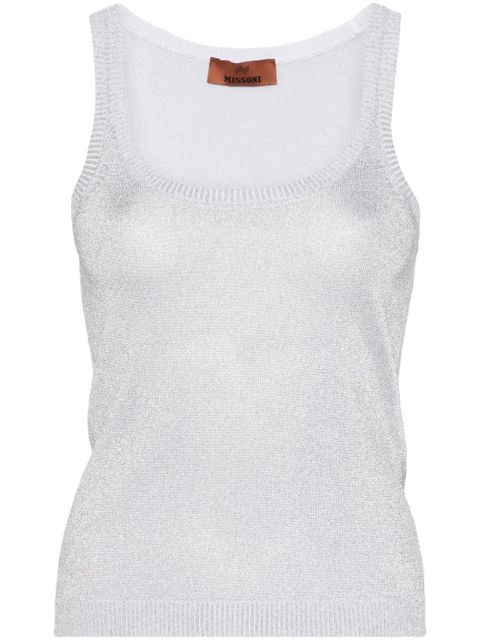 Missoni sleeveless lurex tank top - Grey - zdjęcie produktu nr 1
