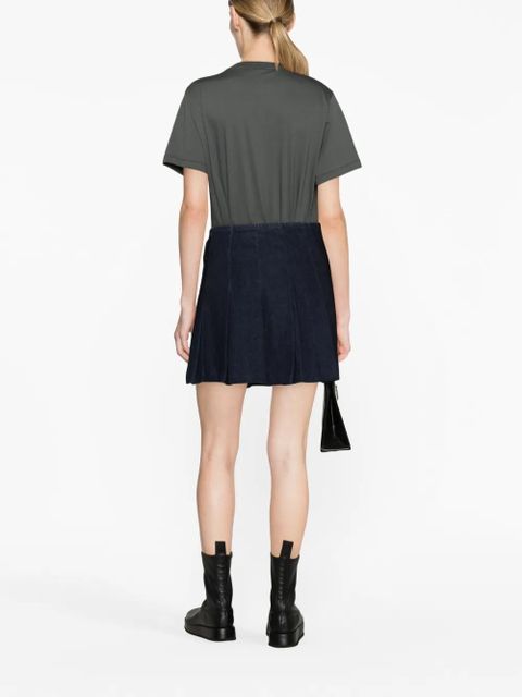 GANNI logo-print organic-cotton T-shirt - Grey