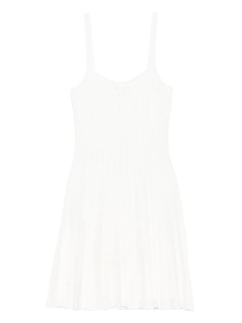 STAUD pleated sleeveless dress - White - zdjęcie produktu nr 1