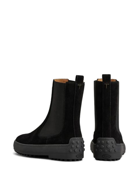Tod's suede Chelsea boots - Black