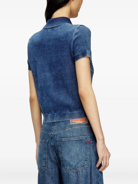 Diesel M-Fenny denim short-sleeve shirt - Blue