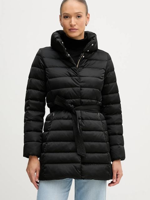 Geox kurtka puchowa BETTANIE kolor czarny przejściowa W5626N T3122