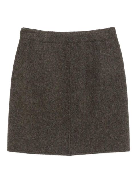 LEMAIRE wrap-effect straight skirt - Green - zdjęcie produktu nr 2