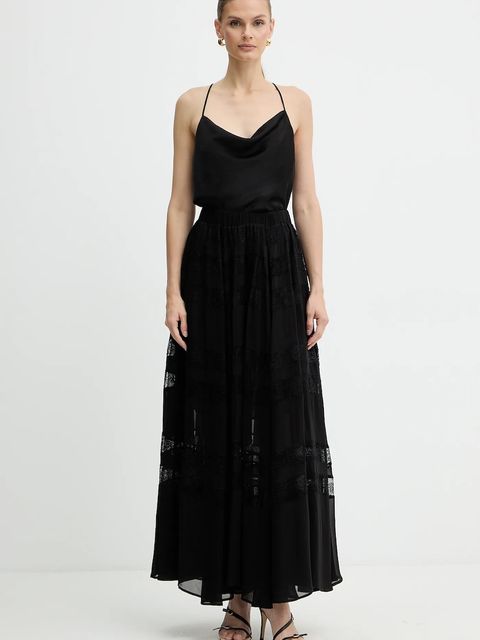 Marella spódnica kolor czarny maxi rozkloszowana 2523106082200 - zdjęcie produktu nr 2