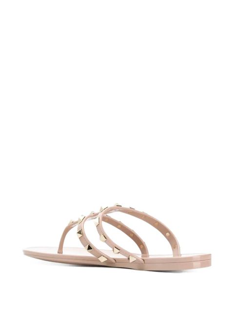 Valentino Garavani Rockstud flat sandals - Neutrals - zdjęcie produktu nr 2