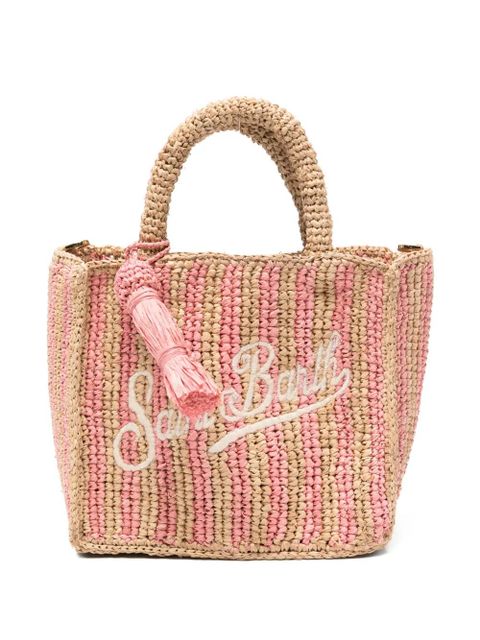 MC2 Saint Barth mini Vanity striped tote bag - Neutrals - zdjęcie produktu nr 1