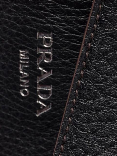 Prada Aimèe large leather shoulder bag - Black