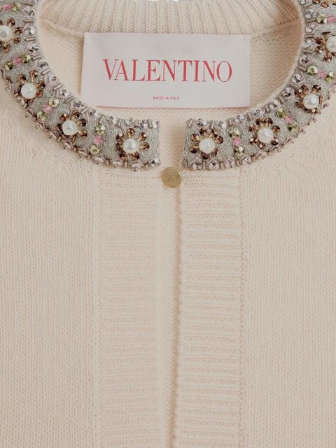 Valentino Garavani embroidered sweater - Neutrals