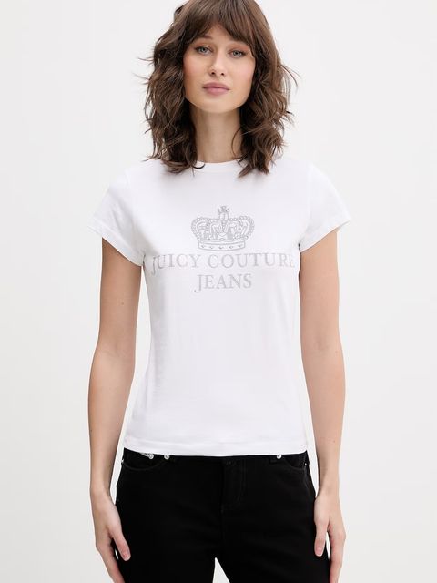 Juicy Couture T-shirt damski bawełniany HERITAGE HILTON - zdjęcie produktu nr 1