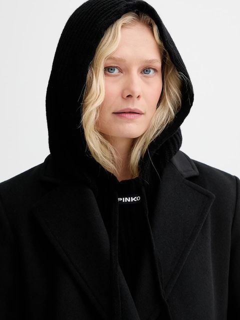 Pinko kominiarka wełniana kolor czarny 104494 A2Z1 - zdjęcie produktu nr 1