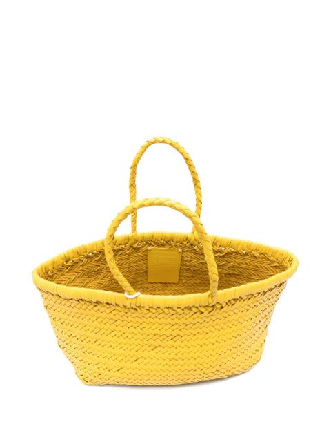 DRAGON DIFFUSION woven handle tote bag - Yellow - zdjęcie produktu nr 2