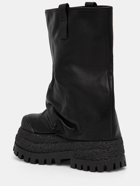 Naked Wolfe buty skórzane Disturb damskie kolor czarny na platformie Disturb Leather Black