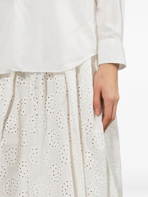 Comme Des Garçons eyelet trousers - White