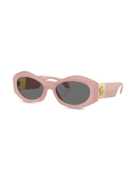 Versace Eyewear Medusa-plaque oval-frame sunglasses - Pink - zdjęcie produktu nr 2