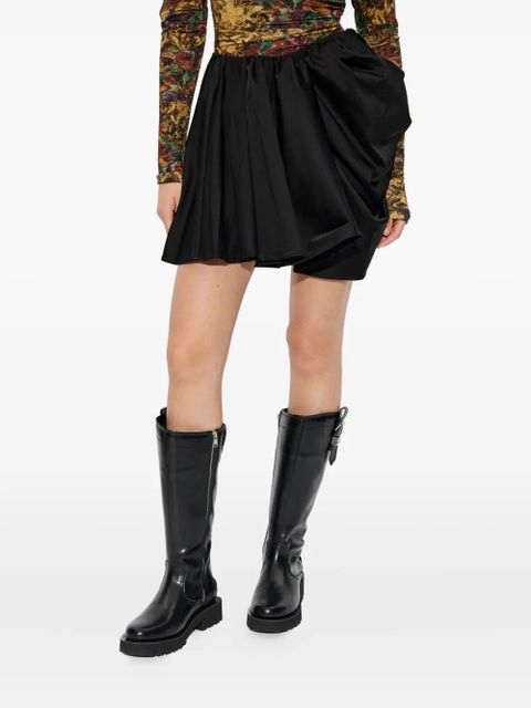 GANNI draped mini skirt - Black - zdjęcie produktu nr 1