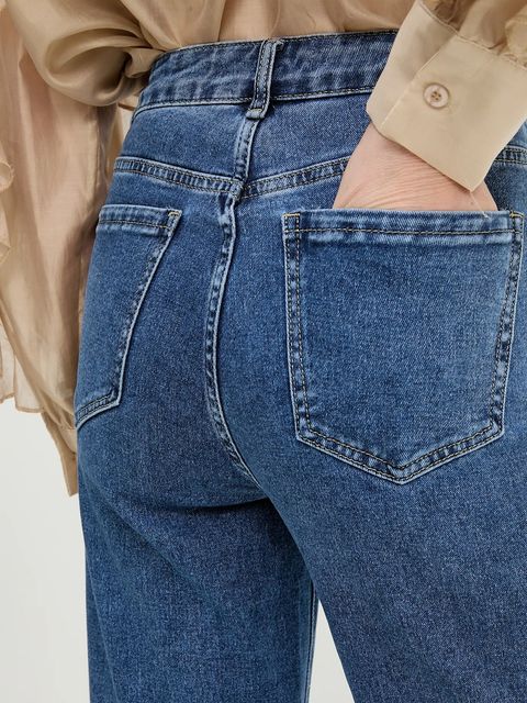 Answear.LAB jeansy damskie kolor niebieski