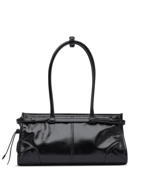 Prada medium Bonnie buckle-detail tote bag - Black
