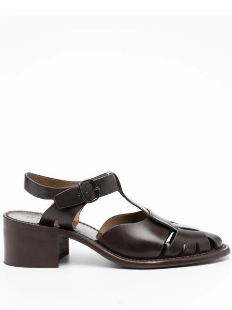 Hereu Pesca 60mm leather sandals - Brown - zdjęcie produktu nr 1