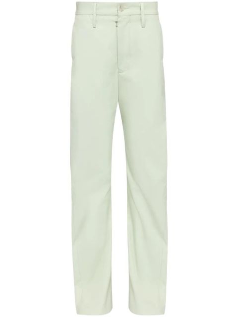 MM6 Maison Margiela straight-leg trousers - Green - zdjęcie produktu nr 1