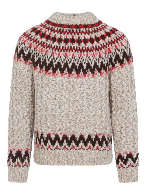 Moncler Grenoble patterned sweater - Neutrals - zdjęcie produktu nr 1