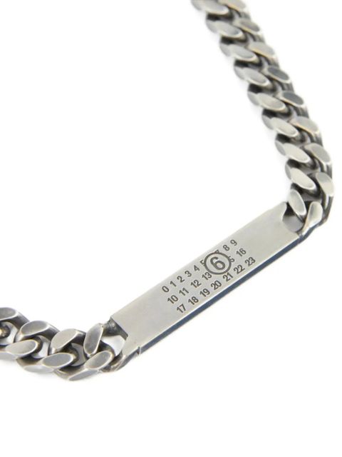 MM6 Maison Margiela logo necklace - Silver