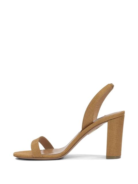 Aquazzura woven slingback sandals - Neutrals - zdjęcie produktu nr 2