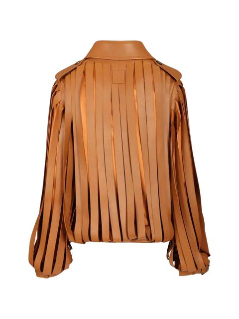 LOEWE fringed leather jacket - Orange - zdjęcie produktu nr 2