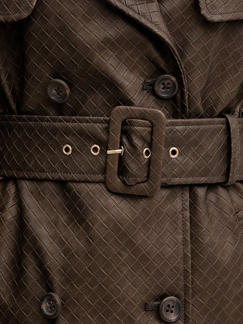 Guess płaszcz CARMEN kolor brązowy W5YL32 WHGT0