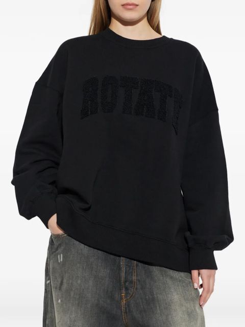 ROTATE BIRGER CHRISTENSEN embossed-logo sweater - Black - zdjęcie produktu nr 2