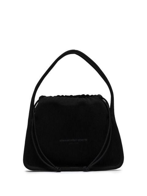 Alexander Wang small Ryan ribbed tote bag - Black - zdjęcie produktu nr 1