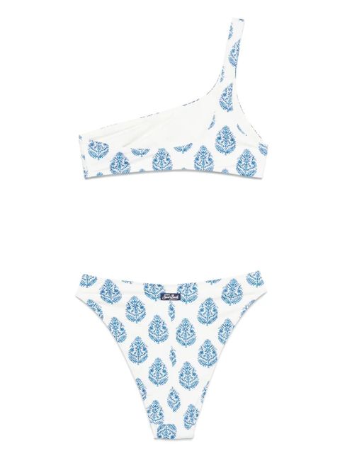 MC2 Saint Barth leaf-print bikini set - White - zdjęcie produktu nr 2