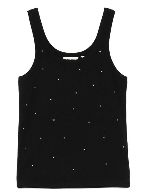 SANDRO rhinestone-embellished top - Black - zdjęcie produktu nr 1