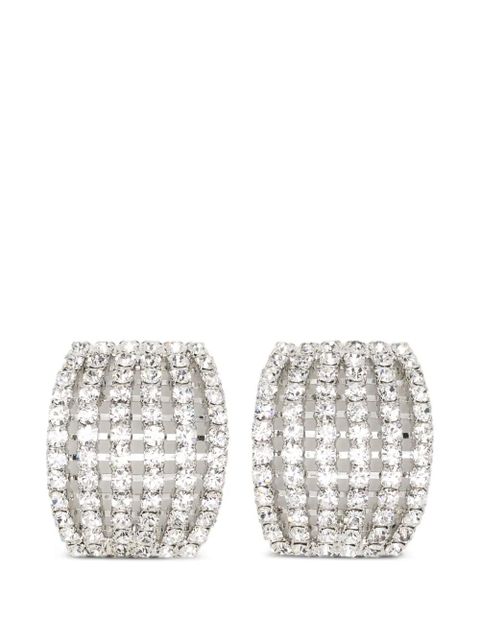 Jennifer Behr crystal-embellished earrings - Silver - zdjęcie produktu nr 1