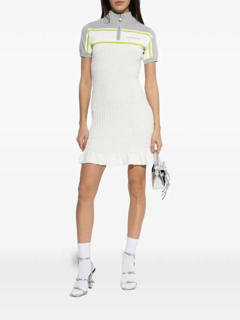 Casablanca zip-up mini dress - White - zdjęcie produktu nr 2