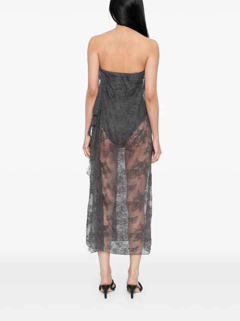 Christopher Esber floating lace dress - Grey
