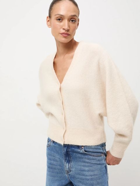 Medicine kardigan damski kolor beżowy - zdjęcie produktu nr 2