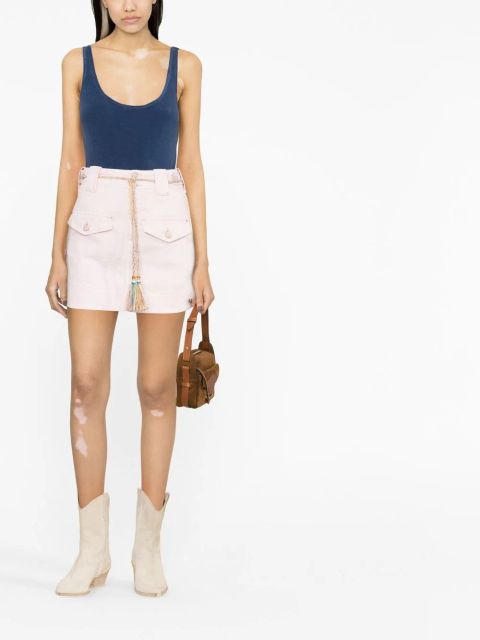 ZIMMERMANN High Tide scoop-neck bodysuit - Blue - zdjęcie produktu nr 2