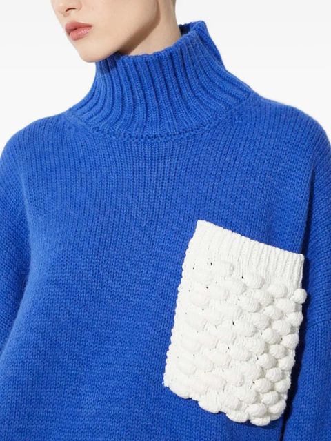 JW Anderson pocket turtleneck sweater - Blue