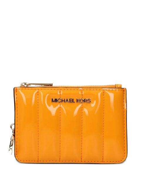 Michael Kors quilted patent card holder - Orange - zdjęcie produktu nr 1