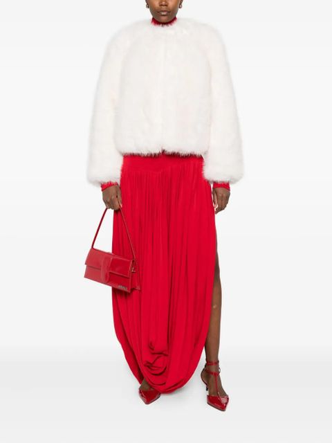 Maje faux-fur cropped jacket - White - zdjęcie produktu nr 2