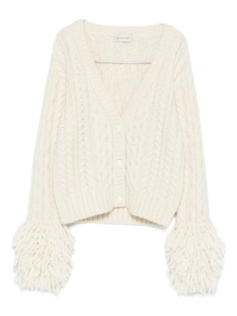 Moncler alpaca wool-blend cardigan - White